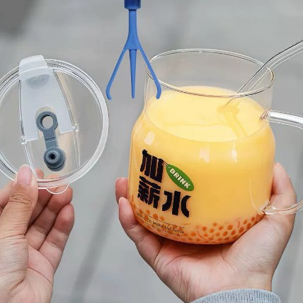 Taza de agua de pago con tapa + taza de aluminio cubierta ☆