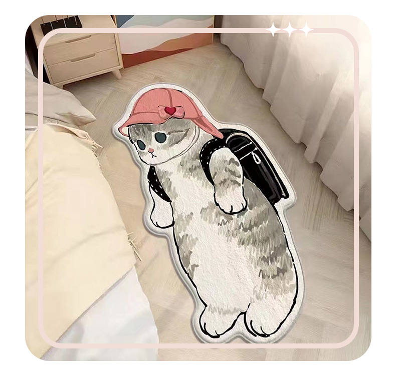 床边毯,儿童房地毯,仿羊绒地毯,卡通地毯