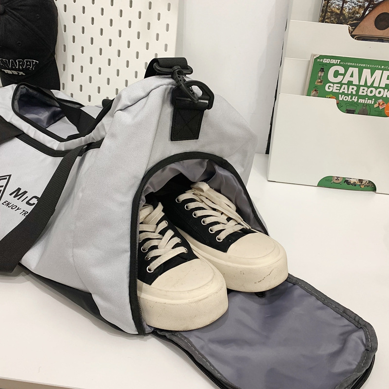 Almacén de zapatos independiente bolsa de viaje de gran capacidad 2024 nuevo bolso de almacenamiento al aire libre de separación seca y húmeda bolso de moda