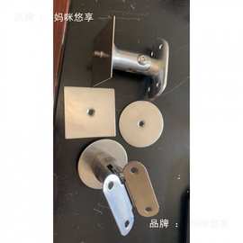 不锈钢立柱活动头实心精铸摇头立柱固定扶手件楼梯配件立柱配件