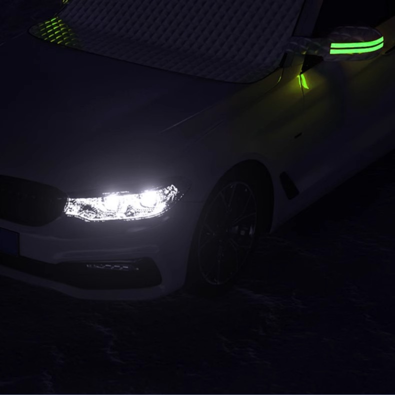 Car Clothes Car Cover Half-body Winter Thickened Car Snow Cover Universal Four Seasons Oxford Cloth Half Cover Winter Anti-freeze Anti-snow