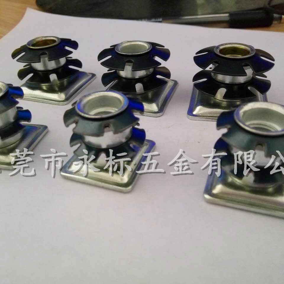 梅花弹片  管内连接件  脚连接件    弹片螺母 滑板车车头管塞