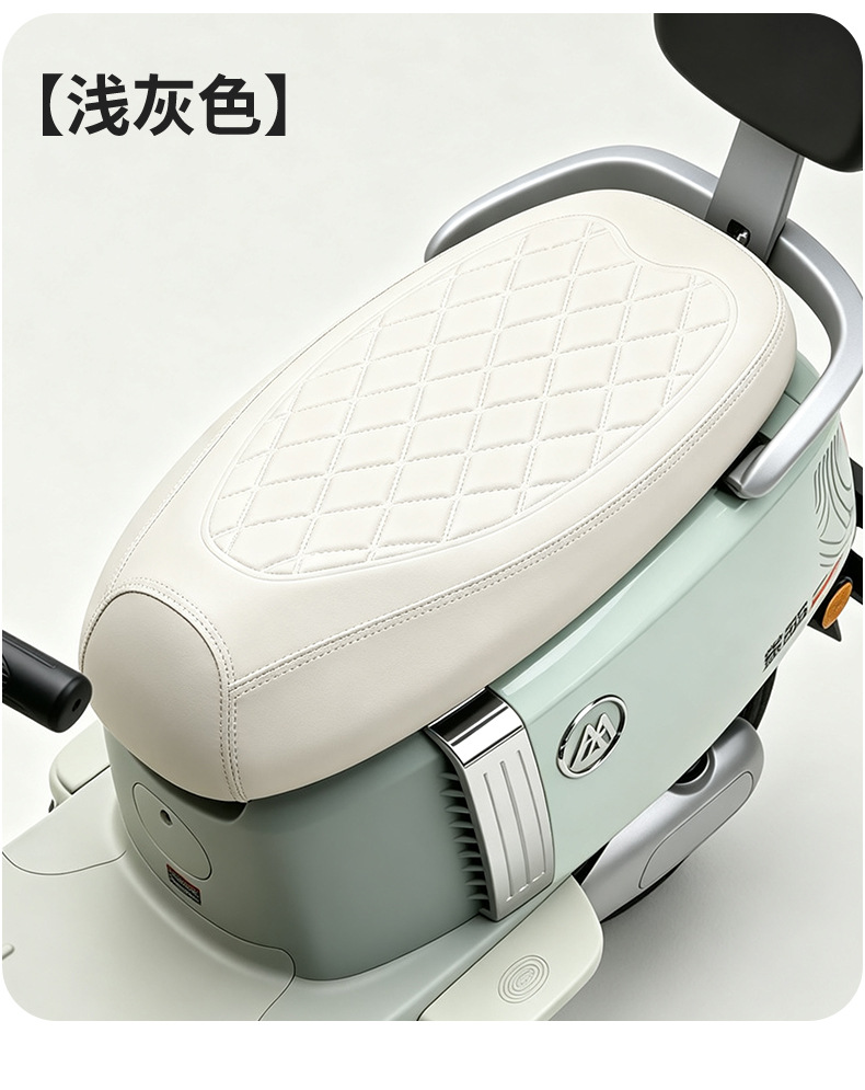 Sun and rain-proof electric vehicle seat cover, thickened leather, anti-scalding, universal fit for Tailing, Aima, and Yadea electric bikes