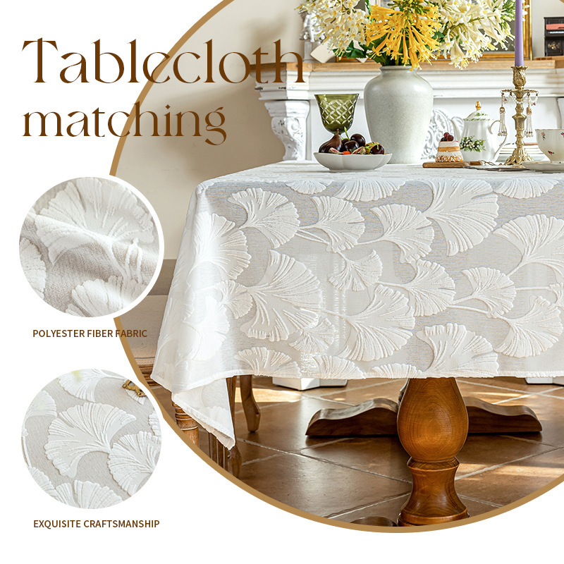 New Cross-border Tablecloth Rectangular Household Dining Table Tablecloth Light Luxury High Sense Coffee Table Tablecloth Dust-proof Wholesale Daifa