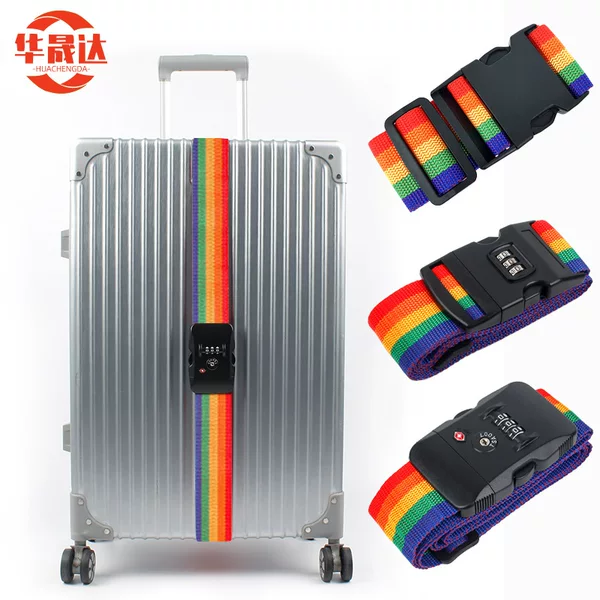 Luggage Straps, Packing Straps, Reinforced Straps, Plastic Buckle Luggage Binding Ropes, Trolley Case Shipping Straps