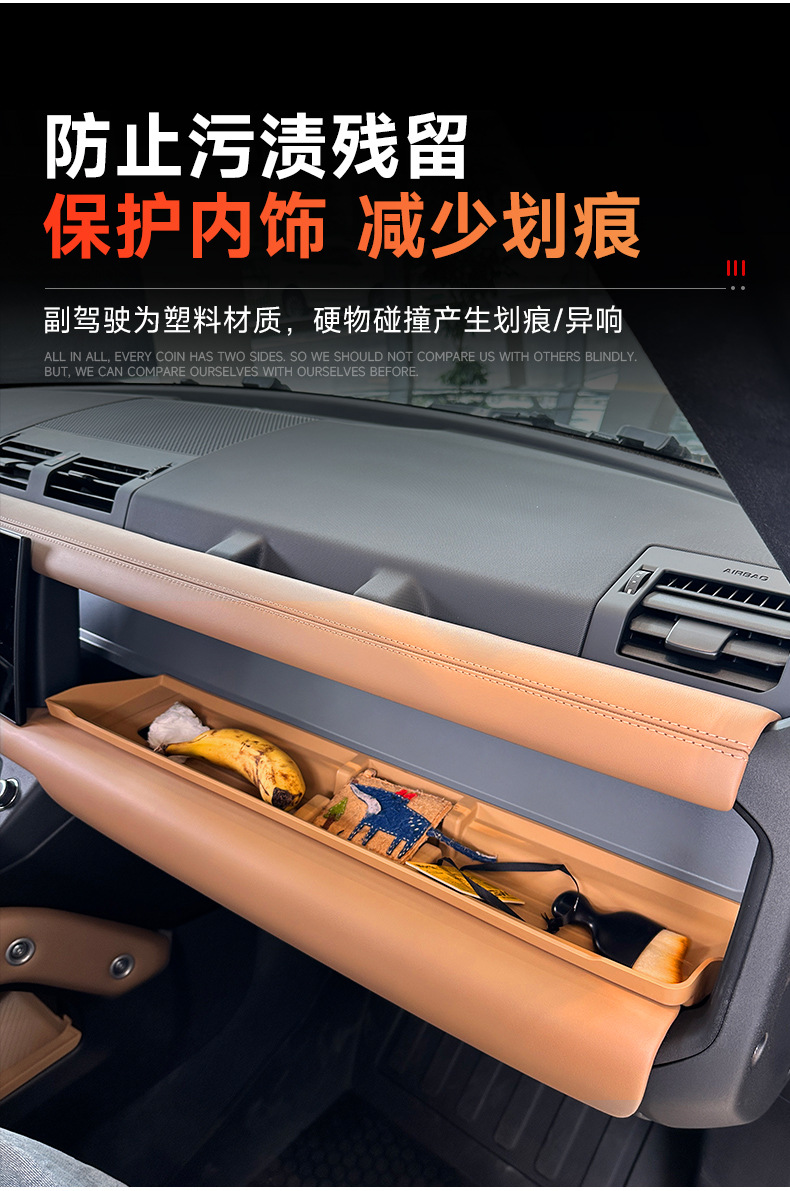 Suitable for 20-26 model Land Rover Defender 110 co-pilot silicone storage box 90 dashboard storage box protective mat