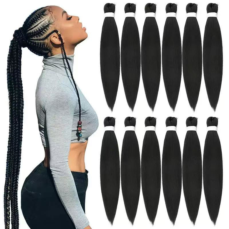 PVC fibra química de baja temperatura fluffy EZ trenza grande trenza fácil trenza image 4