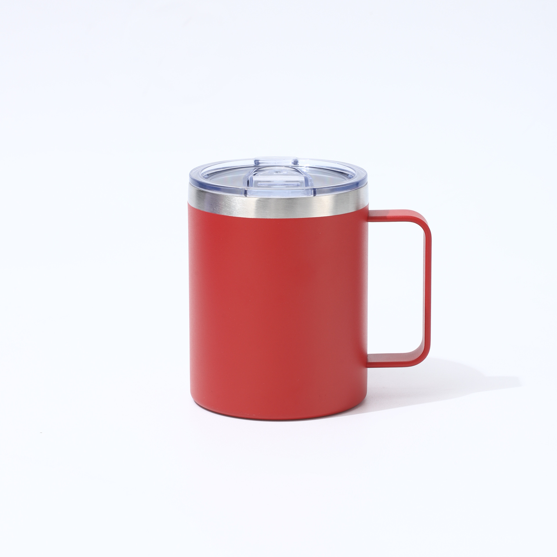 Transfronterizo al por mayor 12oz con mango taza de café 304 taza de aislamiento de acero inoxidable taza de oficina taza portátil taza