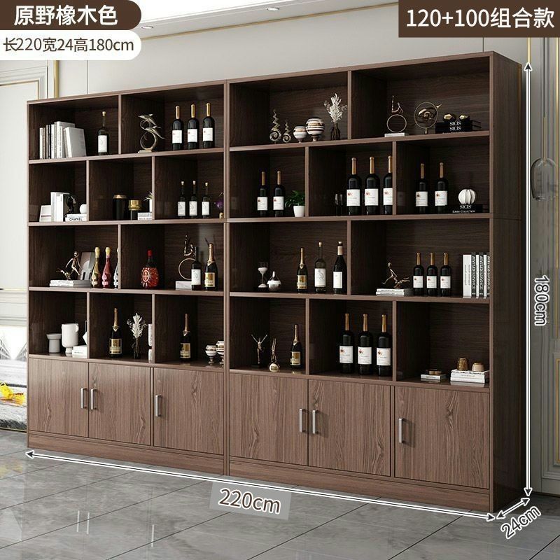酒柜展示柜客厅家用落地多层红酒产品陈列柜收纳储物柜酒架茶叶柜|undefined