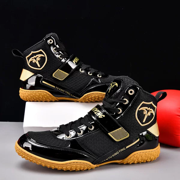 Boxing shoes for men and women, sparring shoes, training fighting shoes, high-top Muay Thai shoes, youth training professional free combat shoes, wrestling shoes
