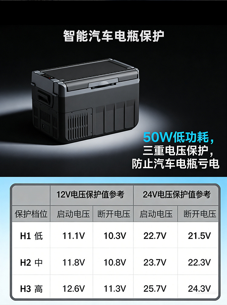 Qixuan Large-Capacity Rv Truck Outdoor Camping Compressor Car Refrigerator Cooler Small Freezer Box for Home Use