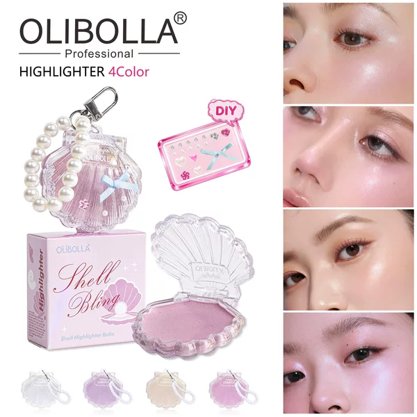 Olibolla Cross-Border Specializes in Supplying Light-Sensitive Three-Dimensional Highlighter Cream, Face Brightening Pearlescent Shimmer Blush, and Highlighter Powder Wholesale
