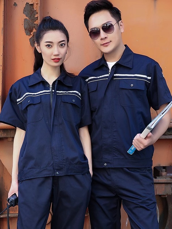 Ropa de trabajo antiestática set de mangas largas verano delgado transpirable desgaste reflectante estación de servicio ropa de protección laboral personalizada