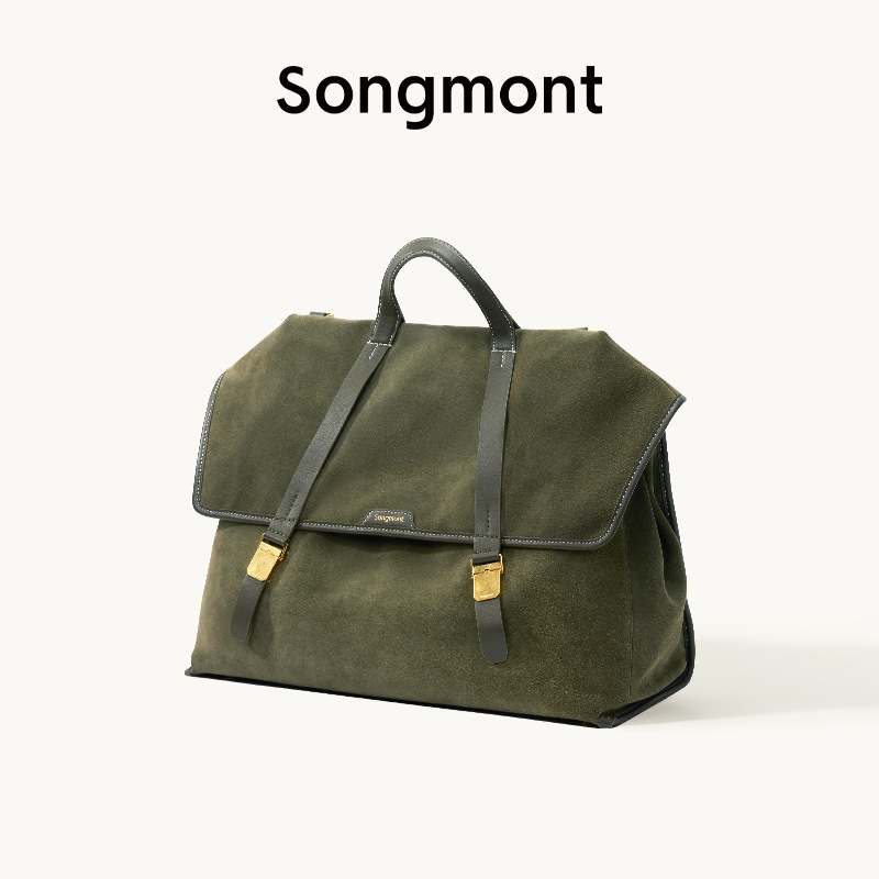 【郭柯宇同款】Songmont山下有松山行游历公文包植鞣皮斜挎双肩包|undefined