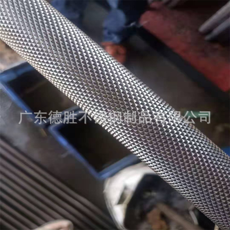 303f/304f直纹拉花 网纹滚花钢棒 光亮棒实心棒研磨精拉圆钢切割