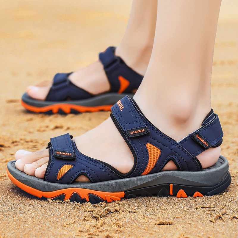 戶外男士涼鞋2021夏季新款時尚個性潮流透氣休閒鞋沙灘潮鞋大碼46