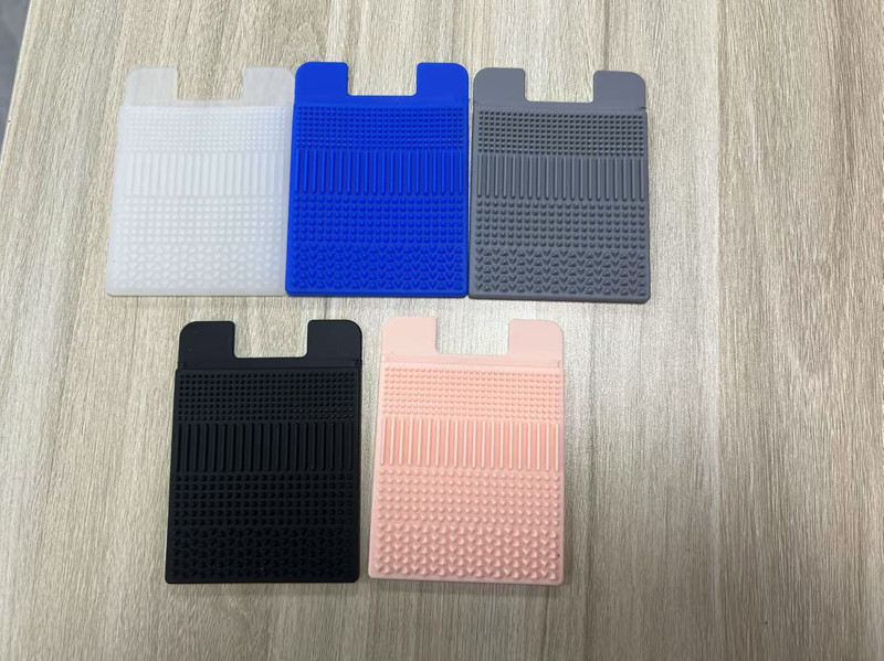 Sınır ötesi yeni ürün gıda sınıfı silikon cep telefonu kart tutucu cep telefonu arka duyusal doku dekompresyon oyuncak kimlik koruyucu kapak
