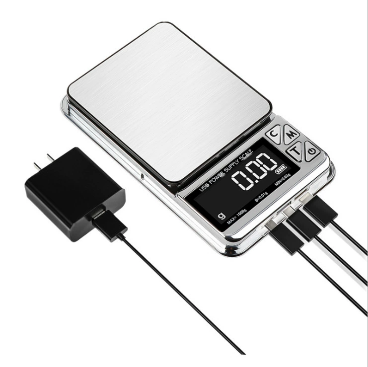Новый USB-источник питания/весы для хранения ювелирных изделий Электронные весы в Каратах мини-портативные 0,01 г коммерческие высокоточные