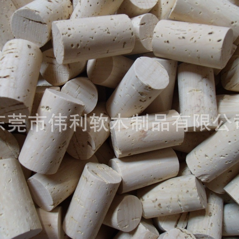 葡萄牙软木塞 橡木塞 原木塞 按客人瓶口进行搭配圆柱型木塞 锥型