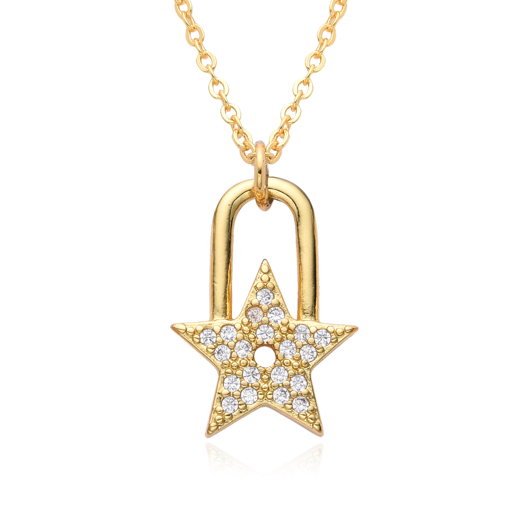 8g Weight Copper Pendant Material Zircon Inlay Material Pendant Necklace Classification Copper Chain Material 1 Piece Quantity Daily, Date Occasion Copper Material Heart Shape, Lock Pattern Women's Gender Inlay Design Elegant, Shiny Style Copper Inlay Heart Shape Lock Zircon Pendant Necklace 5