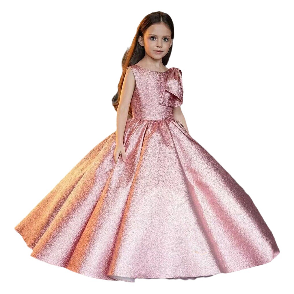 Vestido de niños europeos y americanos vestido de los niños vestido de las mujeres de la manga de la colmena pettiskirt vestido de princesa traje de cumpleaños entrega de una sola pieza