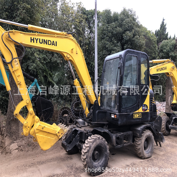 Hyundai 60 neumáticos mini excavadora Doosan 60 gancho excavadora Doosan 60 excavadora