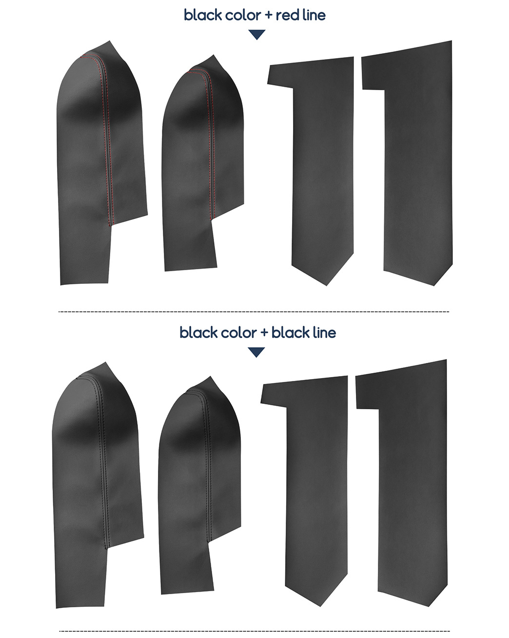 Suitable for 08-21 Toyota Land Cruiser Modified Door Panel Leather Land Cruiser Door Armrest Leather Cover