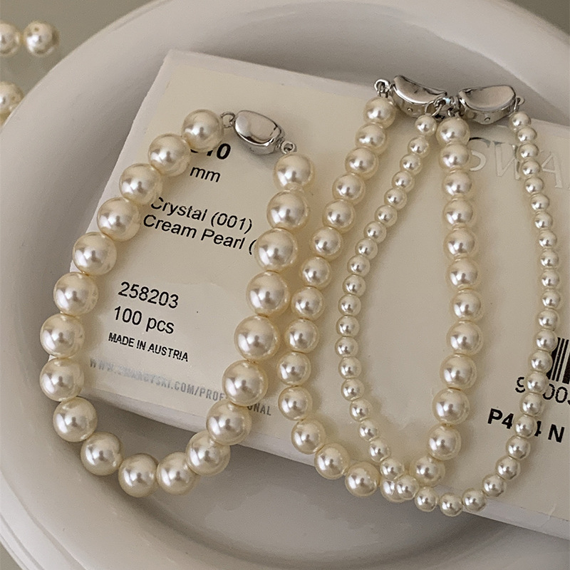 Braccialetto di perle francesi Shihua per le donne, semplice, nuovo stile, leggero, lusso, nicchia, accessori squisiti di alta qualità, braccialetto_voghion.com