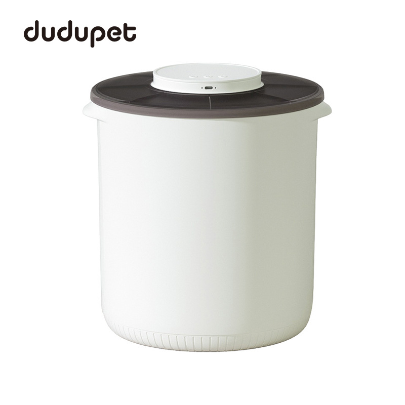 跨境外贸宠物储粮桶 智能真空食品密封罐防潮保鲜狗粮猫粮存储桶