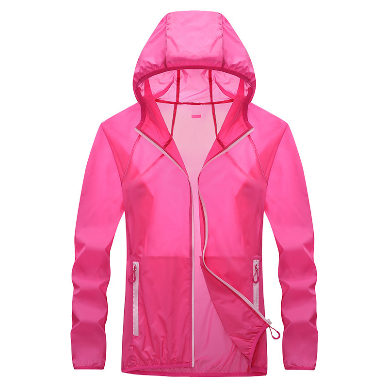 Chaqueta Cortavientos de Protección Solar de Nylon con Protección UV para Pesca y Aire Libre