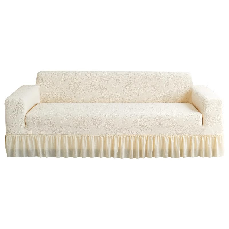 Jacquard borde sofá cubierta 2025 nueva cubierta de sofá general de cuatro estaciones cubierta todo incluido anti-cat arañazo cubierta protectora