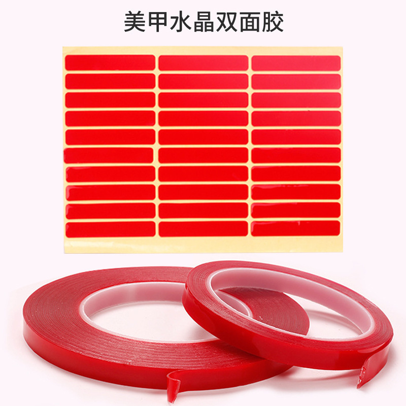 Transparent Nail Art Double-sided Adhesive Paste Nail Tape Tool Acrylic Display Strip Nail Art Swatch Accessories Transparent Nail Art Double-sided Adhesive Paste Nail Tape Tool Acrylic Display Strip Nail Art Swatch Accessories