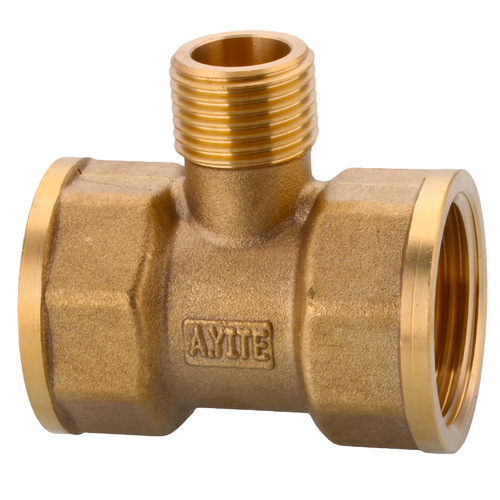 Reducing tee 6 minutes to 4 minutes 1 inch inner and outer wire size reducing conversion joint tooth full copper thickened water pipe accessories