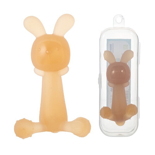 Dora Dobu bunny teether baby teething stick cartoon silicone teether baby bite gum to prevent eating hands