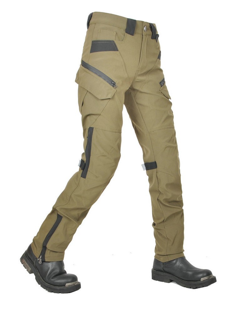 VOLERO motocicleta cuatro estaciones a prueba de caídas pantalones de ciclismo impermeable a prueba de viento transpirable de cintura alta mujer jinete militar locomotora verde a prueba de caídas pantalones