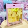 Yellow headband, hairgrip, set, gift box, 16 pieces