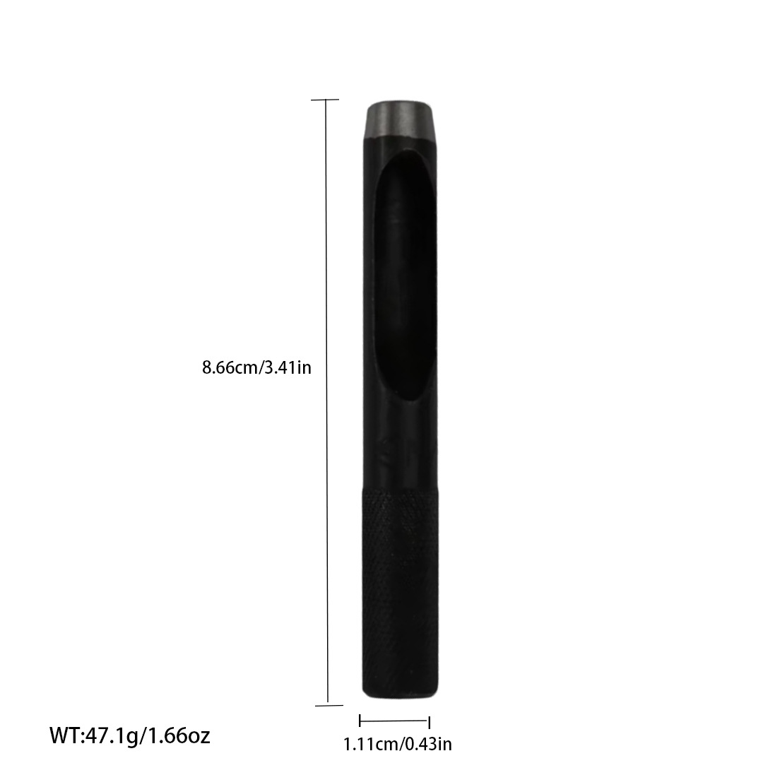 Cinturón negro de perforación manual de trabajo de cuero herramienta de perforación alemán punzonadora punzonado redondo punzonado suministro directo de fábrica