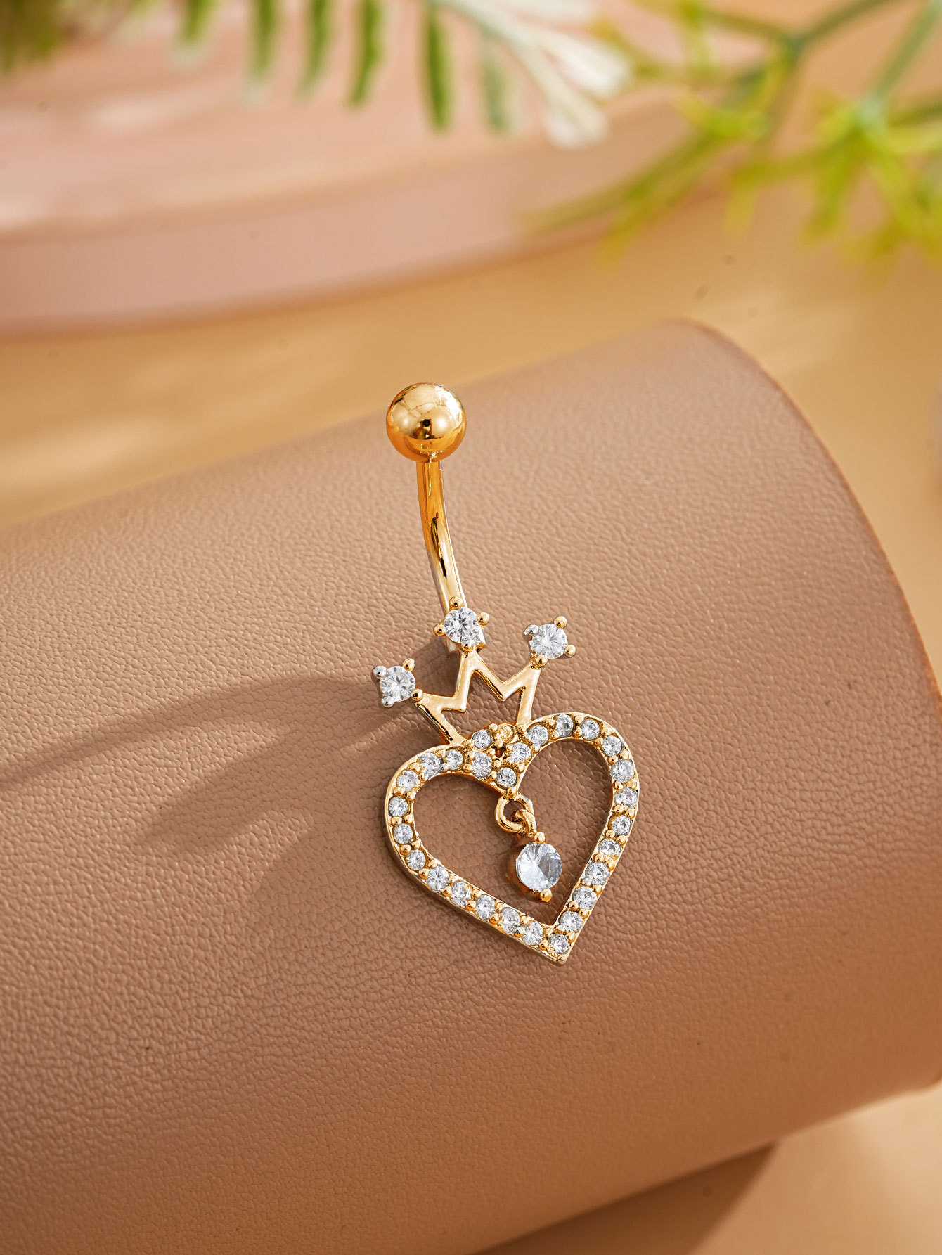 Set de piercings nombril élégants doré zircon bijoux de corps_voghion.com