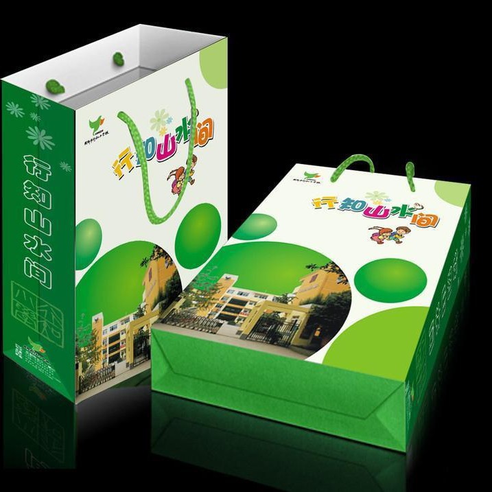 【专 业 定 制】按你尺寸材料/数量制定logo彩色手提纸袋子印刷