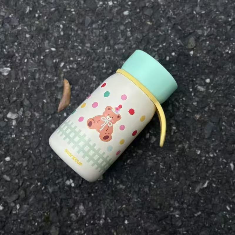 350ml可爱随手小容量保温水杯办公室户外便携提绳保温杯女高颜值|undefined
