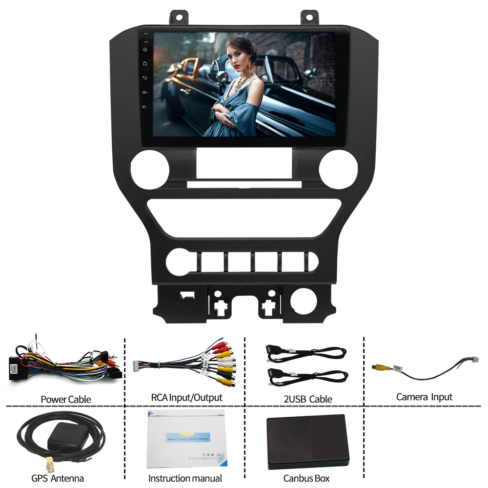 Adecuado para FORD caballo salvaje 15-18 de alta gama FORD Mustang coche Android navegación inteligente coche especial