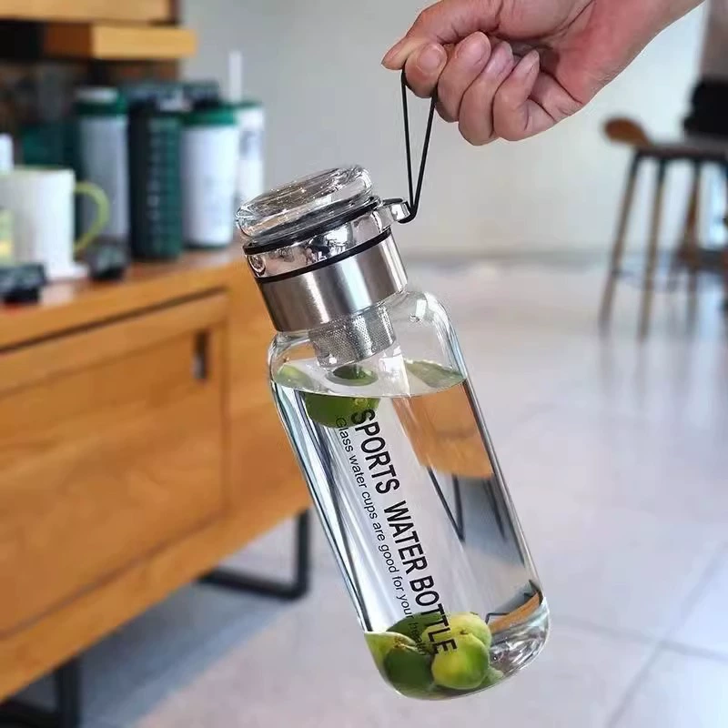 Стеклянная чашка для воды, большая емкость, 0 мл, чайник, чашка для чая, разделение воды, чашка для чая, бутылка, летняя, высокая внешность