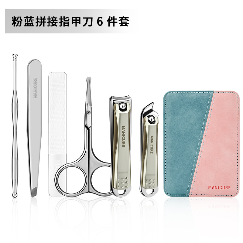 Kit de herramientas de excavación, cortador de uñas de pelo nasal doméstico, cortador de uñas portátil, recorte de un solo cuchillo de uñas para excavar orejas
