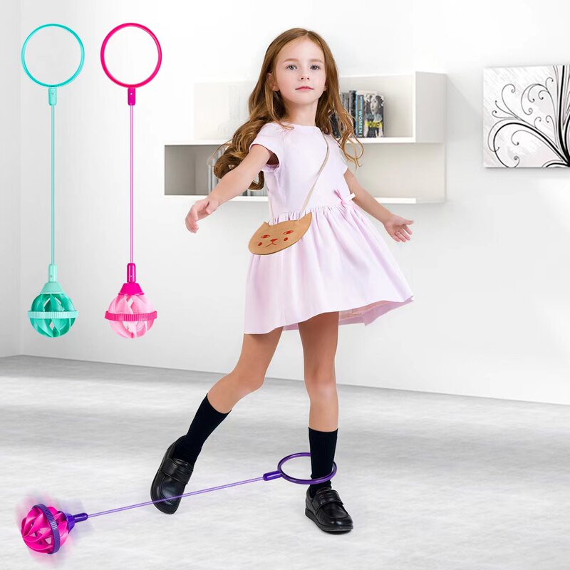 Children's Foot Ring Jumping Ball Set Foot Jumping Circle Outdoor Sports Toy Foot Turn Hula Hoop Adult Leg Shaking Bouncing Ball
