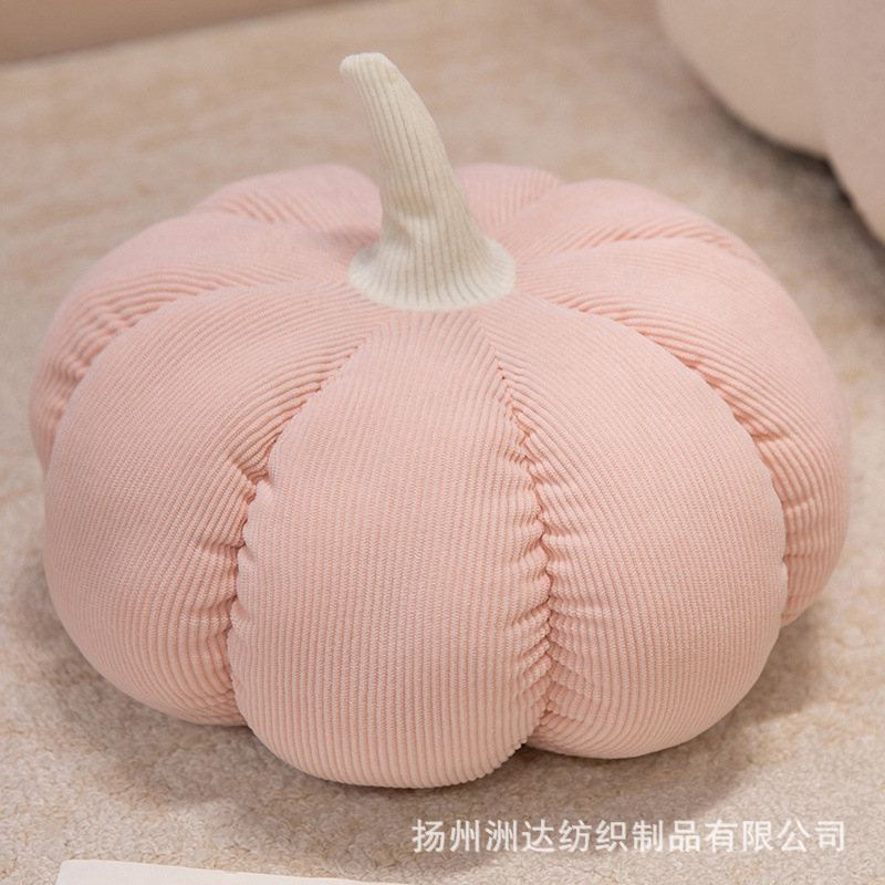 Cojín de Peluche Forma de Calabaza de Peluche para Navidad y Halloween