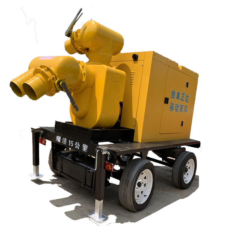 强自吸移动泵车 2进2出大流量自吸泵 应急防汛排污泵