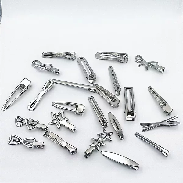 Cool style high-looking girl hairpin hair accessories dopamine girl y2g metal hairpin duckbill clip student headdress