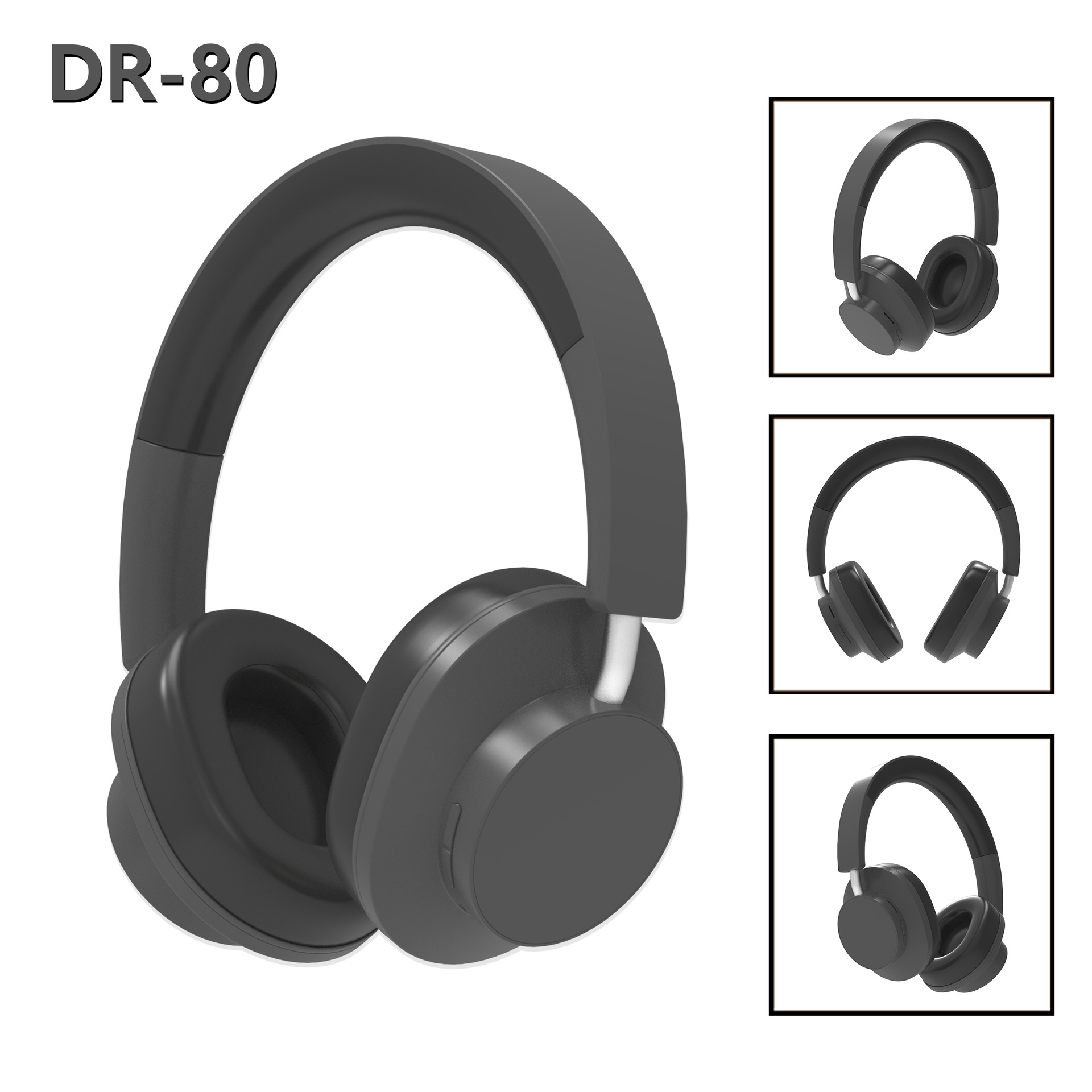 Los auriculares inalámbricos de modo privado DR80 se pueden personalizar en lotes pequeños. Fábrica de auriculares Bluetooth con graves pesados de batería de larga duración