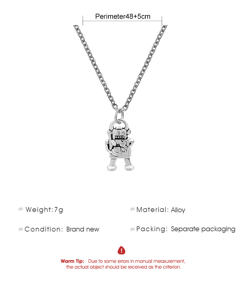Fashion Robot Alloy Plating Necklace 1 Piece display picture 1