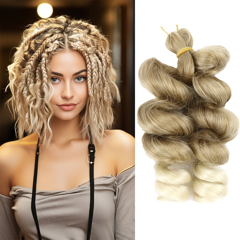 French-Style Loose Curls Braids Hair, Direct Sales from the Manufacturer, Braided Hair, African Wigs, Spiral Curls